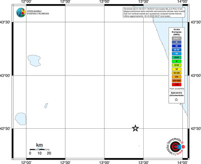Mappa EMS - territori località
