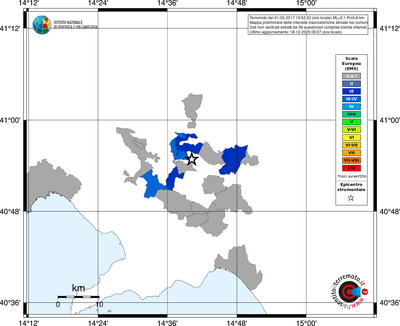 Mappa EMS - territori comuni