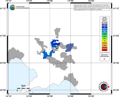 Mappa MCS - territori comuni