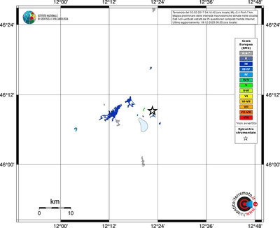 Mappa EMS - territori località