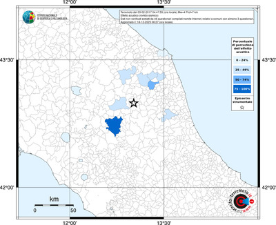 Mappa territorio comunale con almeno 3 questionari