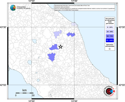 Mappa territorio comunale con almeno 3 questionari