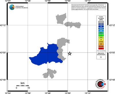 Mappa EMS - territori comuni