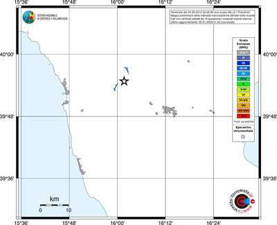 Mappa EMS - territori località
