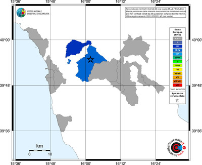 Mappa EMS - territori comuni