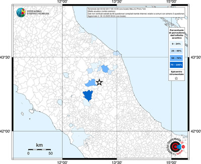 Mappa territorio comunale con almeno 3 questionari