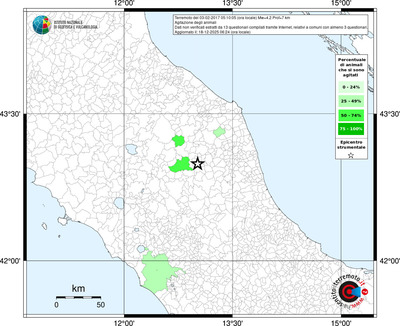 Mappa territorio comunale con almeno 3 questionari
