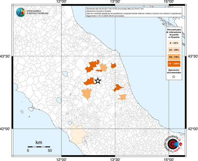 Mappa territorio comunale con almeno 3 questionari