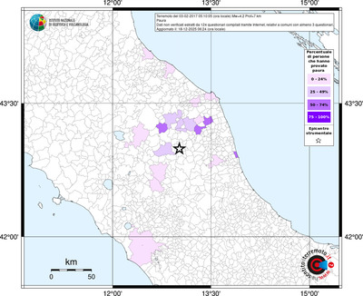 Mappa territorio comunale con almeno 3 questionari