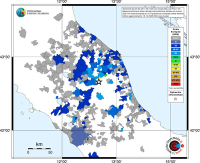 Mappa EMS - territori comuni