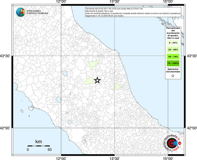 Mappa territorio comunale con almeno 3 questionari