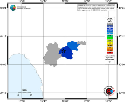 Mappa EMS - territori comuni