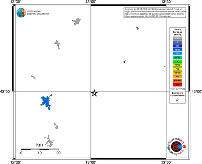 Mappa EMS - territori località