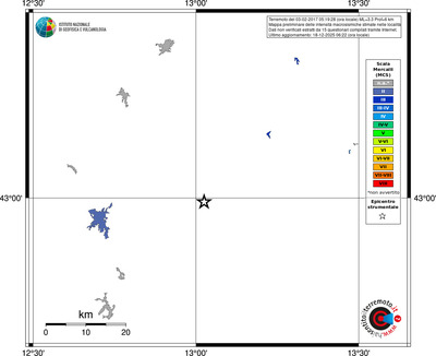 Mappa MCS - territori località