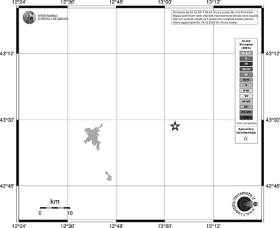 Mappa EMS - territori località