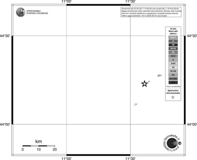 Mappa MCS - territori località