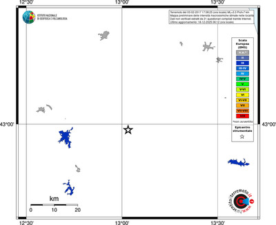 Mappa EMS - territori località