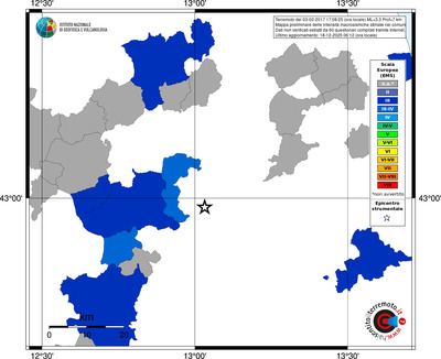 Mappa EMS - territori comuni