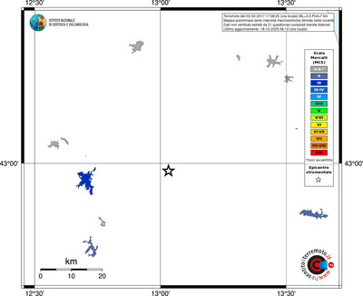 Mappa MCS - territori località