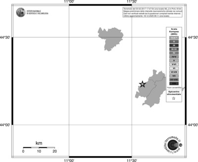 Mappa EMS - territori comuni