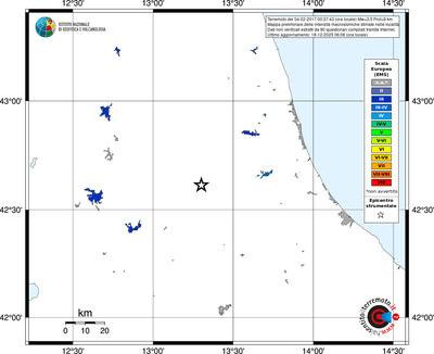 Mappa EMS - territori località
