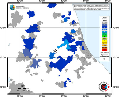 Mappa EMS - territori comuni