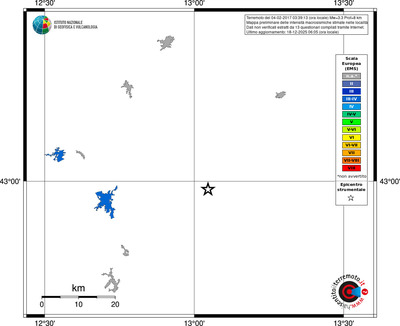 Mappa EMS - territori località