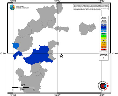 Mappa EMS - territori comuni