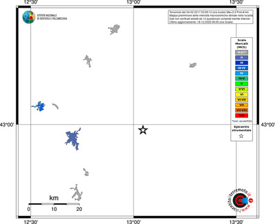 Mappa MCS - territori località