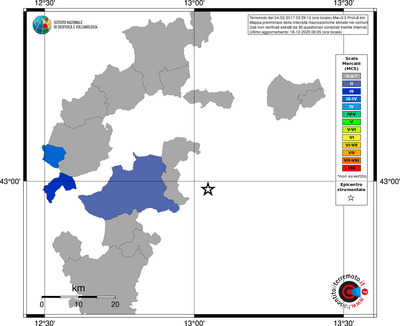 Mappa MCS - territori comuni