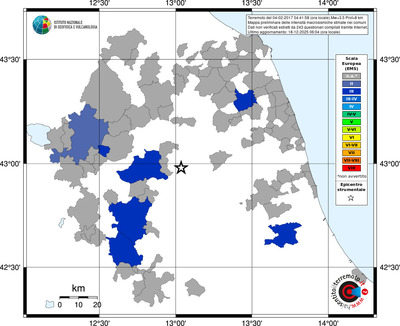 Mappa EMS - territori comuni