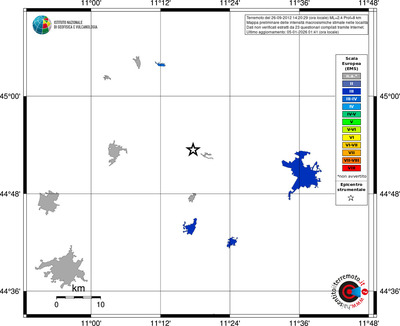 Mappa EMS - territori località