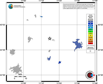 Mappa MCS - territori località