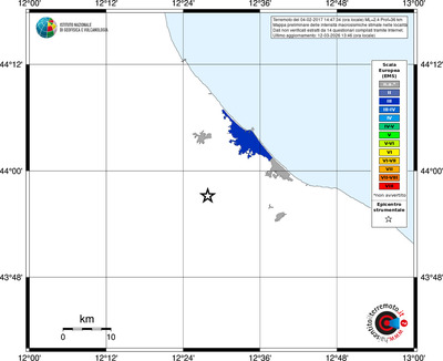 Mappa EMS - territori località