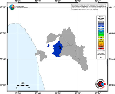 Mappa EMS - territori comuni