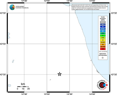 Mappa EMS - territori località