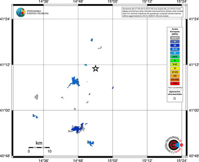 Mappa EMS - territori località