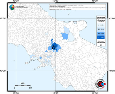 Mappa territorio comunale con almeno 3 questionari