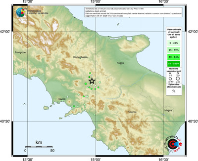 Mappa comuni con almeno 3 questionari