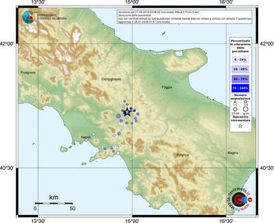 Mappa comuni con almeno 3 questionari