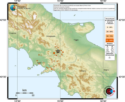 Mappa comuni con almeno 3 questionari