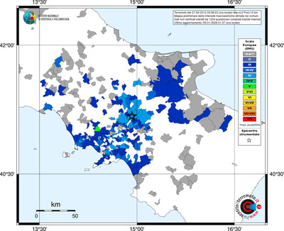 Mappa EMS - territori comuni
