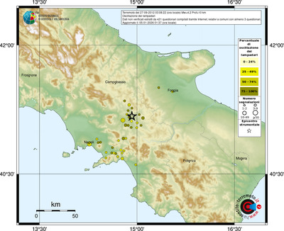 Mappa comuni con almeno 3 questionari