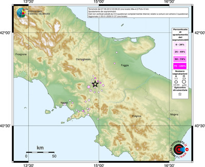 Mappa comuni con almeno 3 questionari