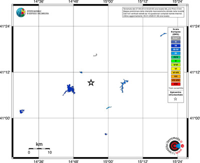 Mappa EMS - territori località