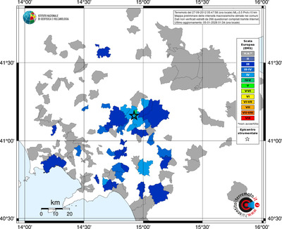 Mappa EMS - territori comuni