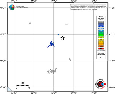 Mappa EMS - territori località
