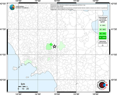 Mappa territorio comunale con almeno 3 questionari