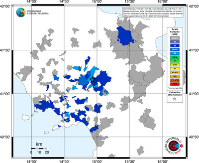 Mappa EMS - territori comuni