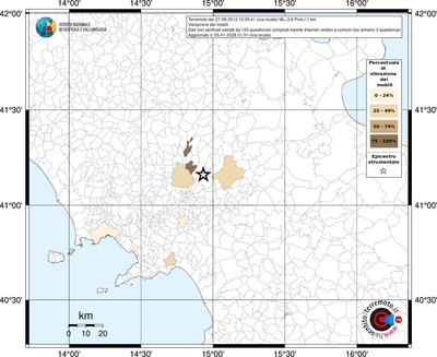 Mappa territorio comunale con almeno 3 questionari